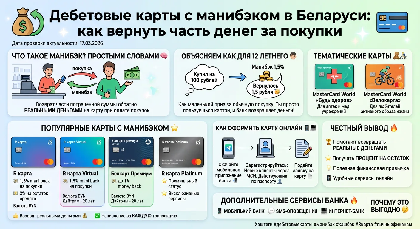 дебетовые карты с манибэком